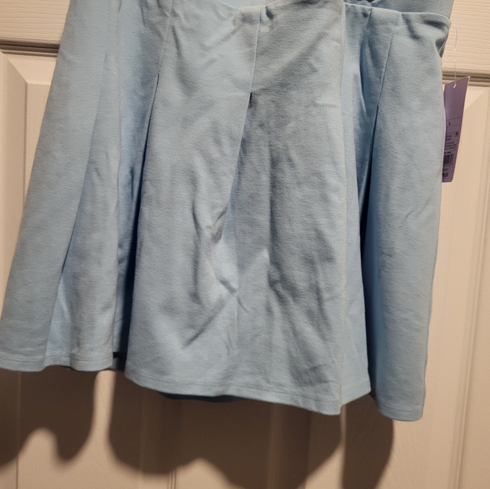 Light Blue Pleated Skirt Size Large